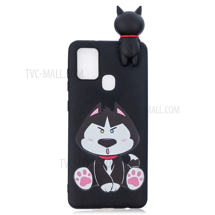3D Doll Decor Pattern Printing Soft TPU Cover Case for Samsung Galaxy M31 / Galaxy M31 Prime - Black-2