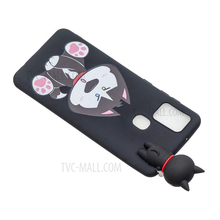 3D Doll Decor Pattern Printing Soft TPU Cover Case for Samsung Galaxy M31 / Galaxy M31 Prime - Black-5