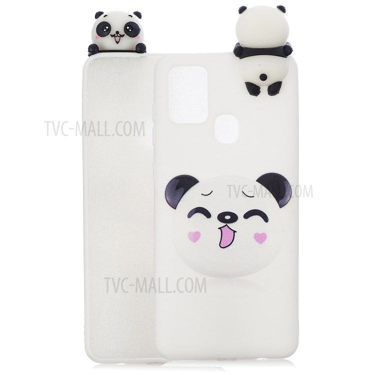 3D Doll Decor Pattern Printing Soft TPU Cover Case for Samsung Galaxy M31 / Galaxy M31 Prime - White-1
