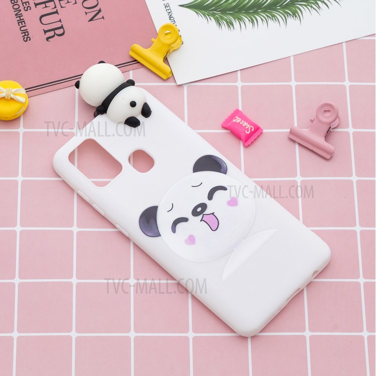 3D Doll Decor Pattern Printing Soft TPU Cover Case for Samsung Galaxy M31 / Galaxy M31 Prime - White-6