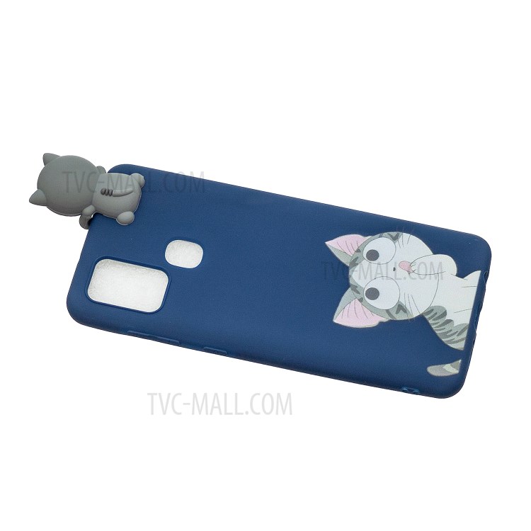 3D Doll Decor Pattern Printing Soft TPU Cover Case for Samsung Galaxy M31 / Galaxy M31 Prime - Blue-4