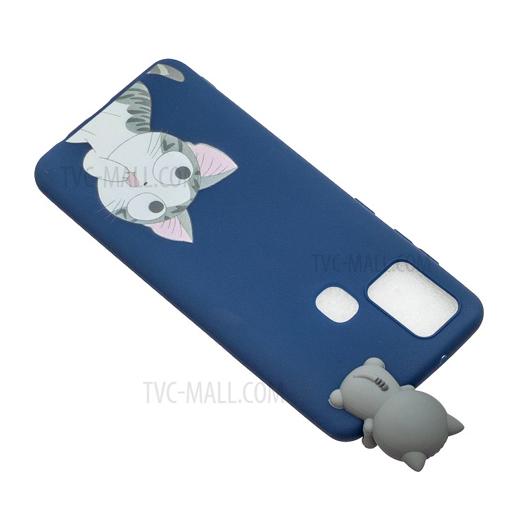 3D Doll Decor Pattern Printing Soft TPU Cover Case for Samsung Galaxy M31 / Galaxy M31 Prime - Blue-5