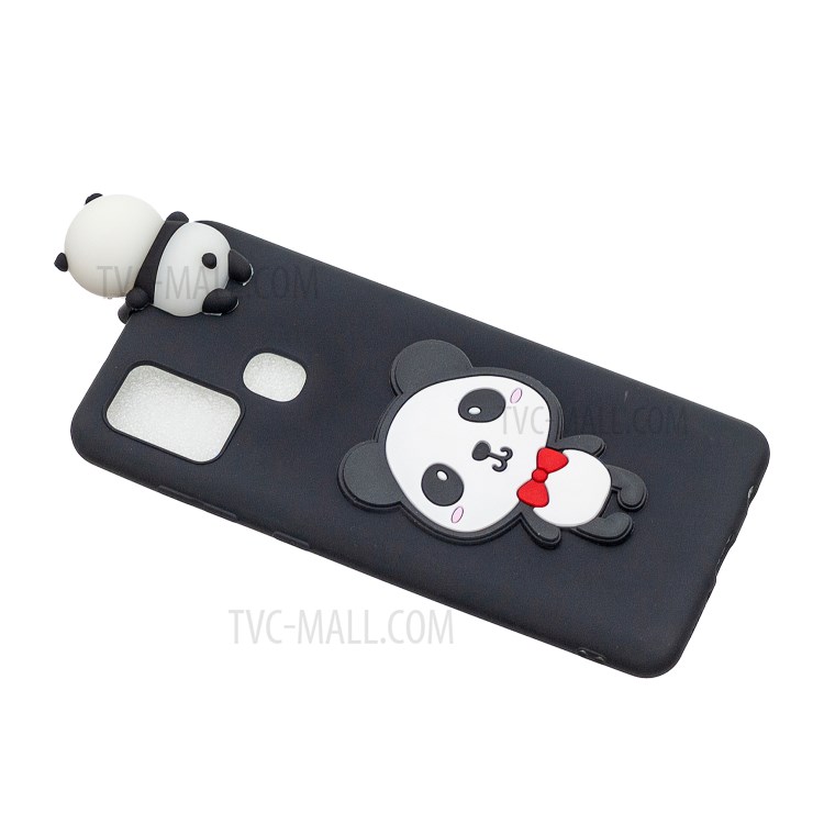 3D Animal Pattern TPU Gel Cover for Samsung Galaxy M31 Prime/M31 Case - Shy Panda-4
