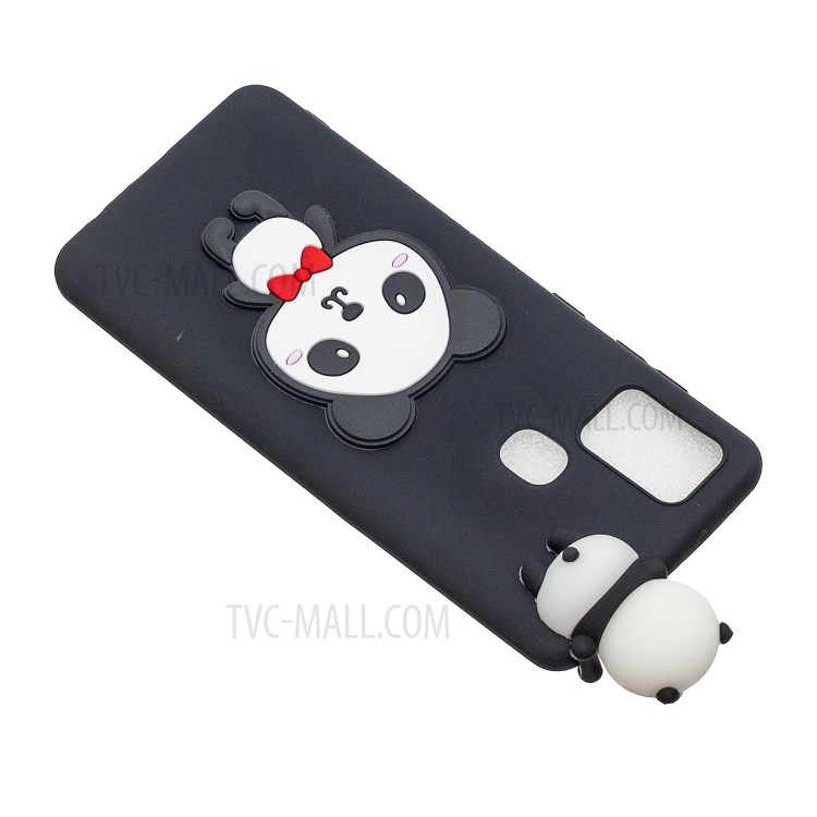 3D Animal Pattern TPU Gel Cover for Samsung Galaxy M31 Prime/M31 Case - Shy Panda-5