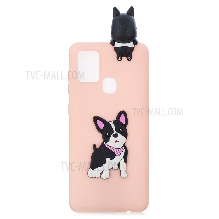 3D Animal Pattern TPU Gel Cover for Samsung Galaxy M31 Prime/M31 Case - Dog-2