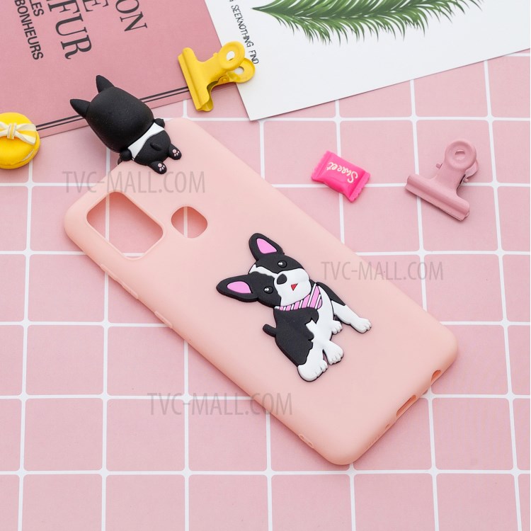 3D Animal Pattern TPU Gel Cover for Samsung Galaxy M31 Prime/M31 Case - Dog-6