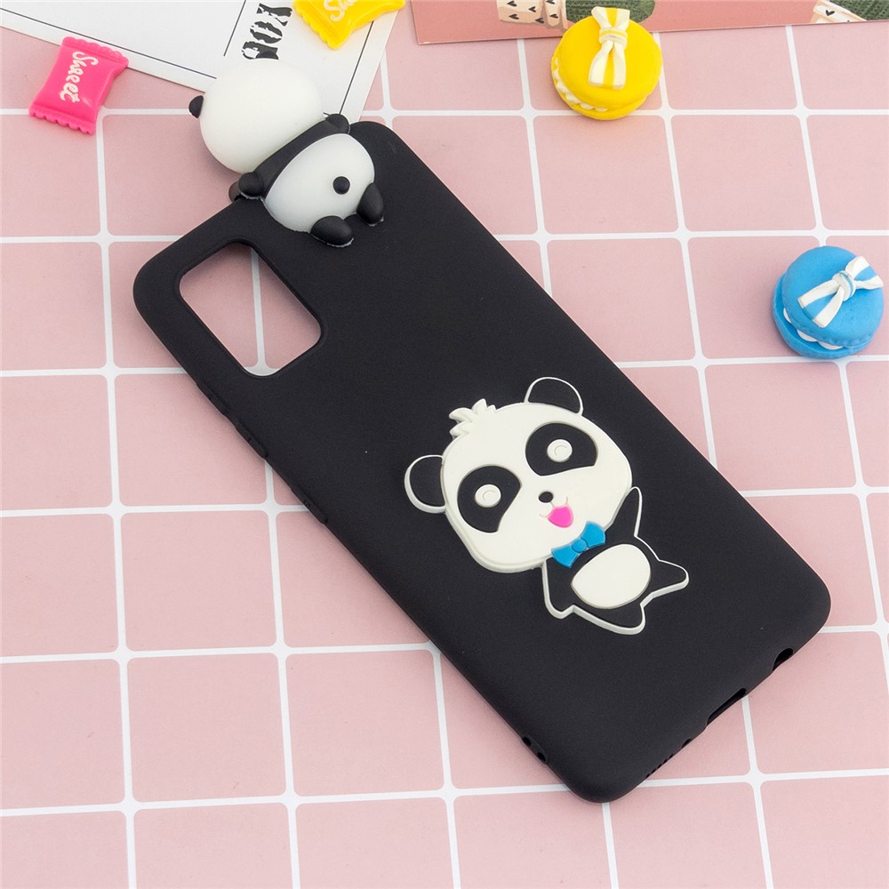 TPU-Gel-Abdeckung Für Samsung Galaxy A02S (EU-Version) 3D-Muster-Fall - Panda Lächeln-6