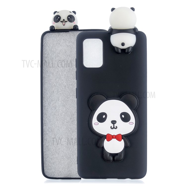 Copertura Gel TPU Per Samsung Galaxy A02s (164.2x75.9x9.1mm) Custodia a Pattern 3D - Panda Timida