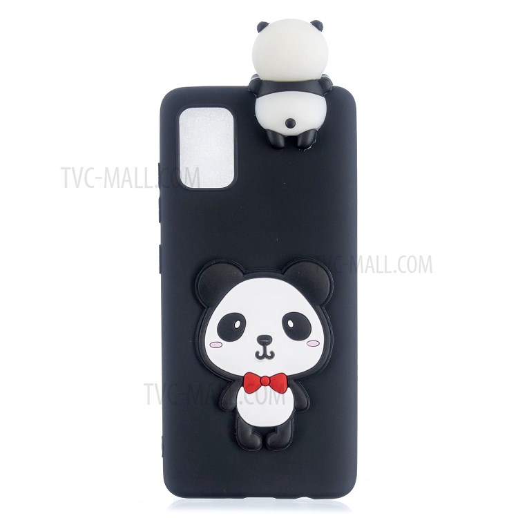 TPU Gel Cover for Samsung Galaxy A02s (EU Version) 3D Pattern Case - Shy Panda-2