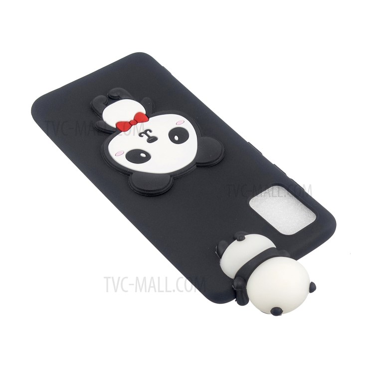TPU Gel Cover for Samsung Galaxy A02s (EU Version) 3D Pattern Case - Shy Panda-5