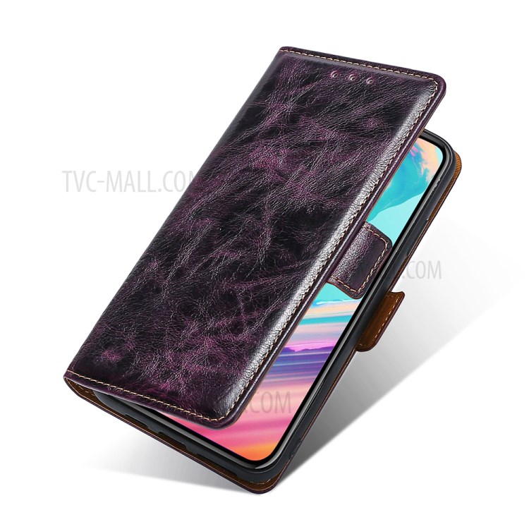TPU + PU Leather Stand Cell Phone Case for Samsung Galaxy S20 FE/S20 Fan Edition/S20 FE 5G/S20 Fan Edition 5G - Purple-6