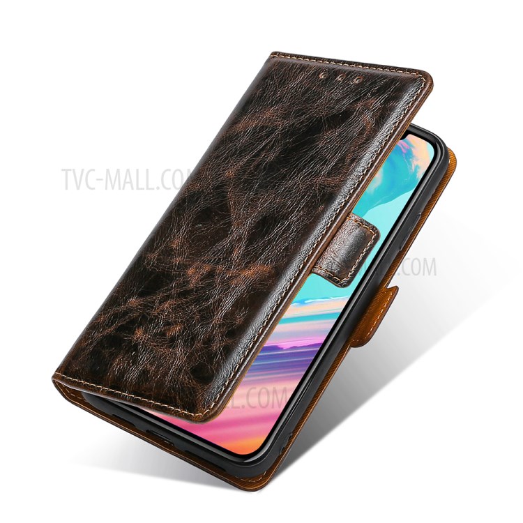 TPU + PU Leather Stand Cell Phone Case for Samsung Galaxy S20 FE/S20 Fan Edition/S20 FE 5G/S20 Fan Edition 5G - Brown-2