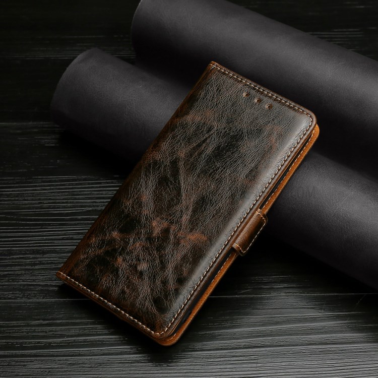 TPU + PU Leather Stand Cell Phone Case for Samsung Galaxy S20 FE/S20 Fan Edition/S20 FE 5G/S20 Fan Edition 5G - Brown-3