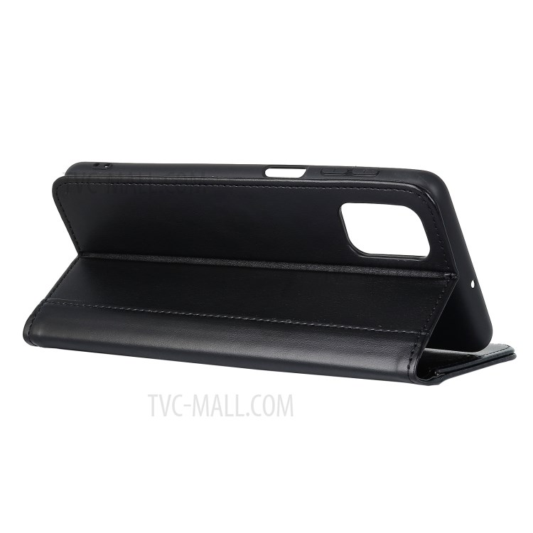 Wallet Stand Leather Phone Case Accessory for Samsung Galaxy A02s (EU Version) - Black-4