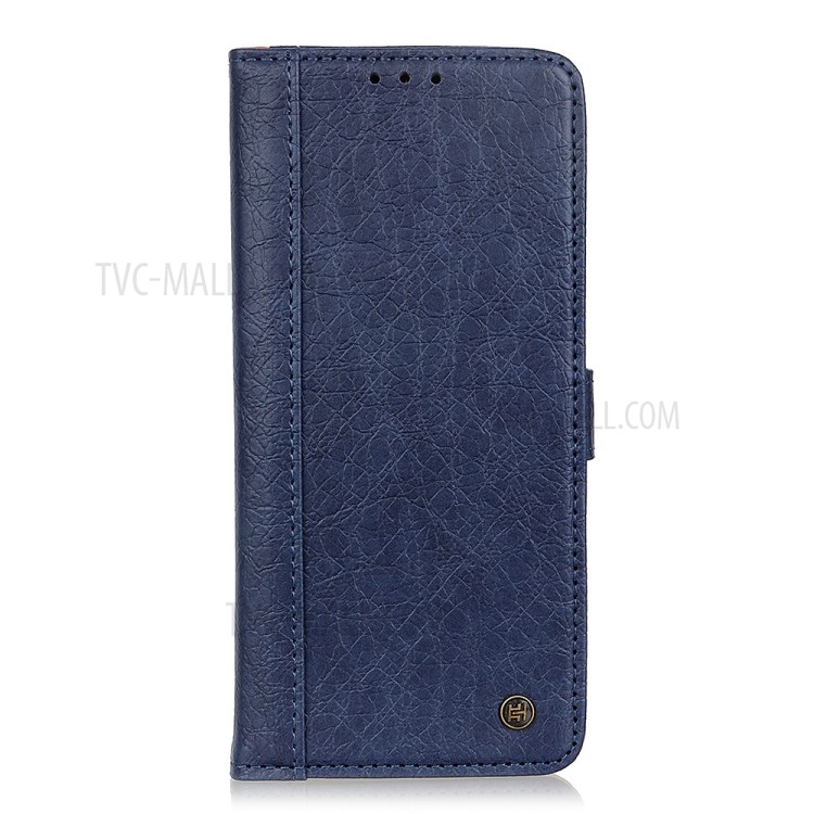 Split Leather Cover Wallet Design Phone Casing for Samsung Galaxy A02s (EU Version) - Blue-2