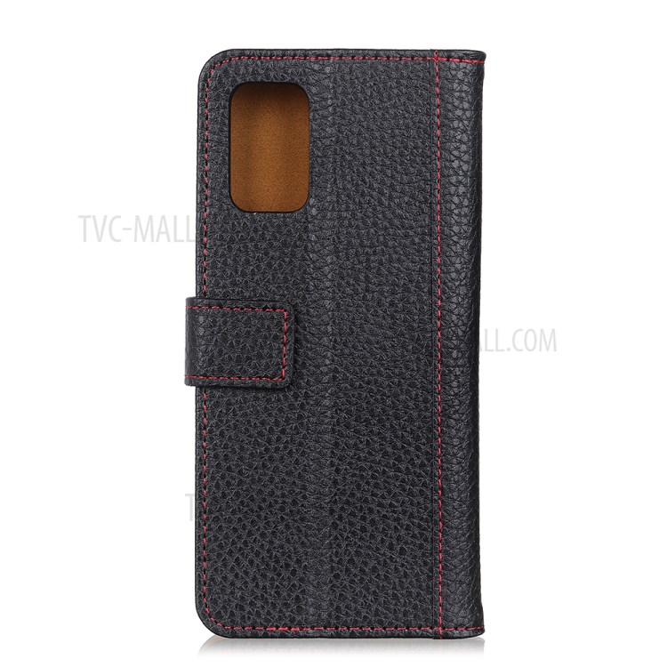 Litchi Texture Wallet Design Flip Leather Phone Case for Samsung Galaxy A02s (EU Version) - Black-3