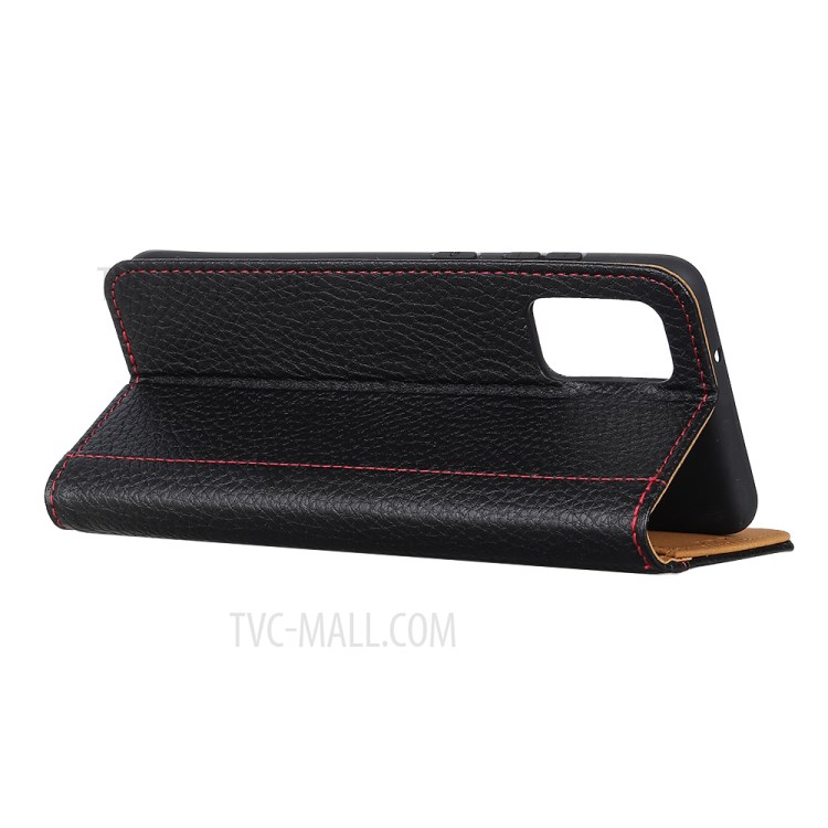 Litchi Texture Wallet Design Flip Leather Phone Case for Samsung Galaxy A02s (EU Version) - Black-4