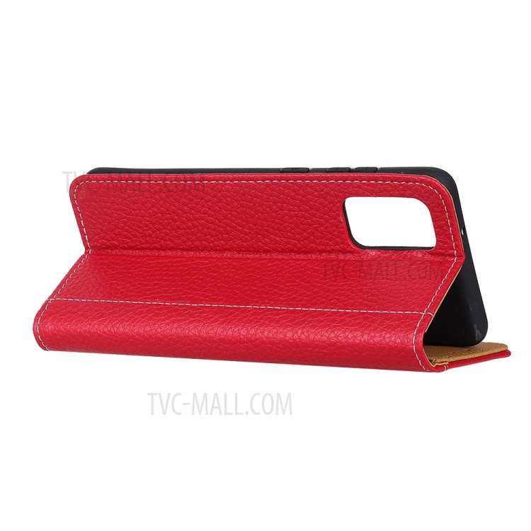 Litchi Texture Wallet Design Flip Leather Phone Case for Samsung Galaxy A02s (EU Version) - Red-4