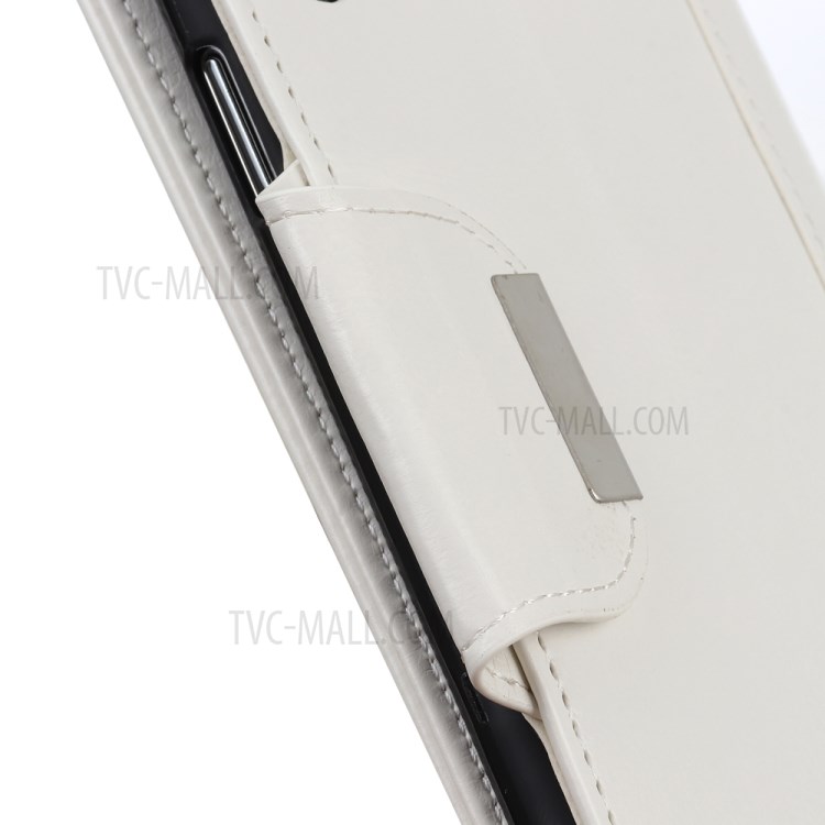 Portafoglio Stand Design PU Cassa Del Telefono PU Protezione Completa Per Samsung Galaxy A02S (164.2x75.9x9.1mm) - Bianca-10