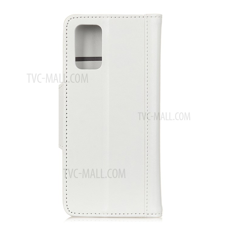 Portafoglio Stand Design PU Cassa Del Telefono PU Protezione Completa Per Samsung Galaxy A02S (164.2x75.9x9.1mm) - Bianca-3