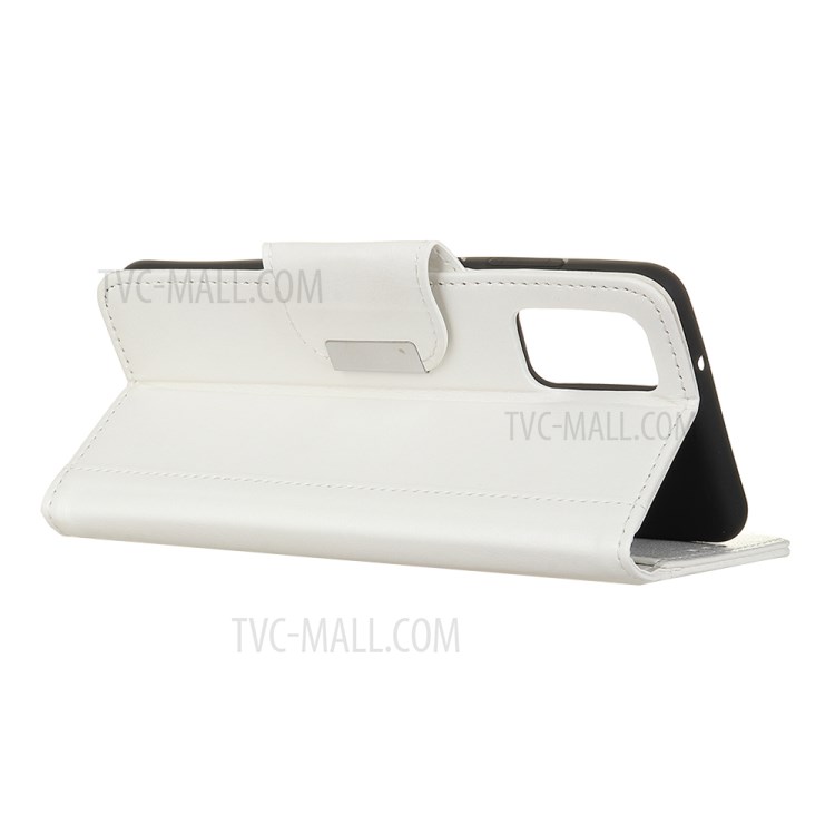 Portafoglio Stand Design PU Cassa Del Telefono PU Protezione Completa Per Samsung Galaxy A02S (164.2x75.9x9.1mm) - Bianca-4