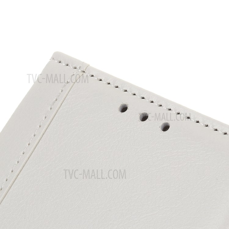 Portafoglio Stand Design PU Cassa Del Telefono PU Protezione Completa Per Samsung Galaxy A02S (164.2x75.9x9.1mm) - Bianca-9