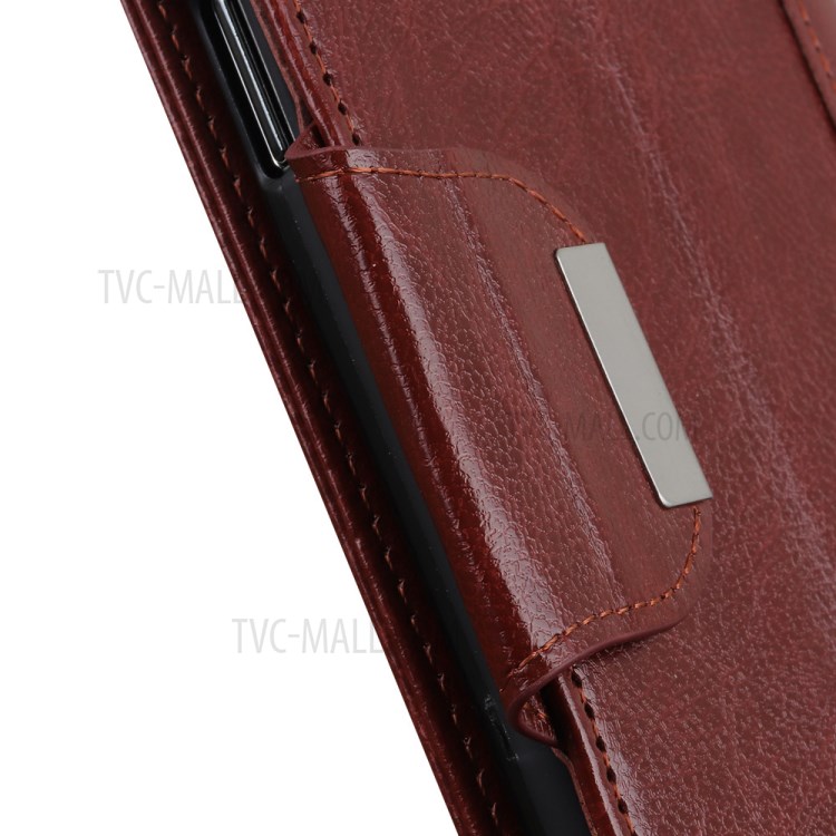 Wallet Stand Design PU Leather Phone Case Full Protection for Samsung Galaxy A02s (EU Version) - Brown-10