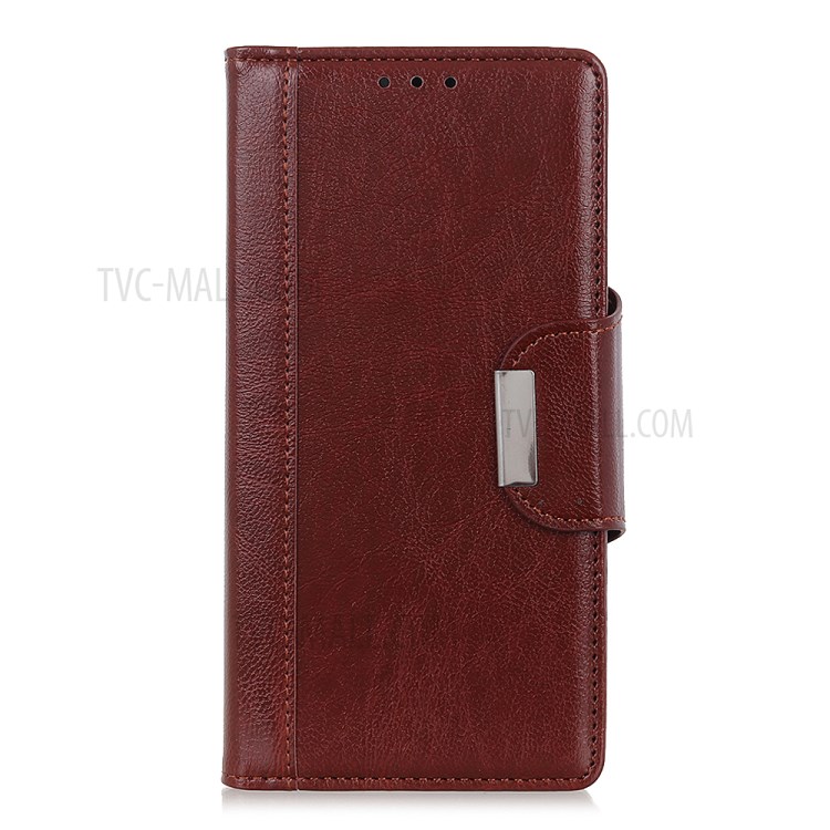 Wallet Stand Design PU Leather Phone Case Full Protection for Samsung Galaxy A02s (EU Version) - Brown-2
