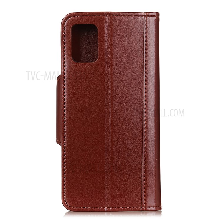 PU Leather Phone Protective Case Wallet Stand Design for Samsung Galaxy A02s (EU Version) - Brown-3