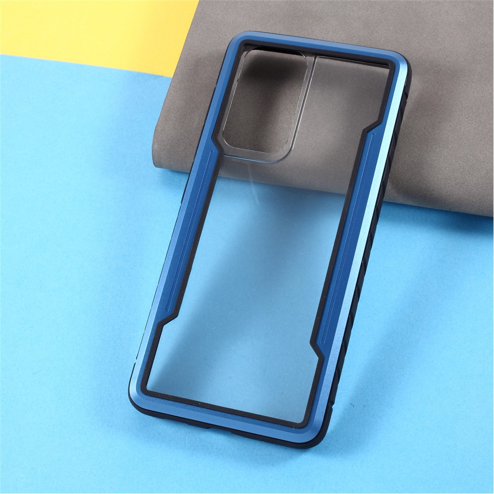 Muti-Color Anti-Drop Hybrid Cover Phone Shell for Samsung Galaxy S21 Ultra - Blue-2