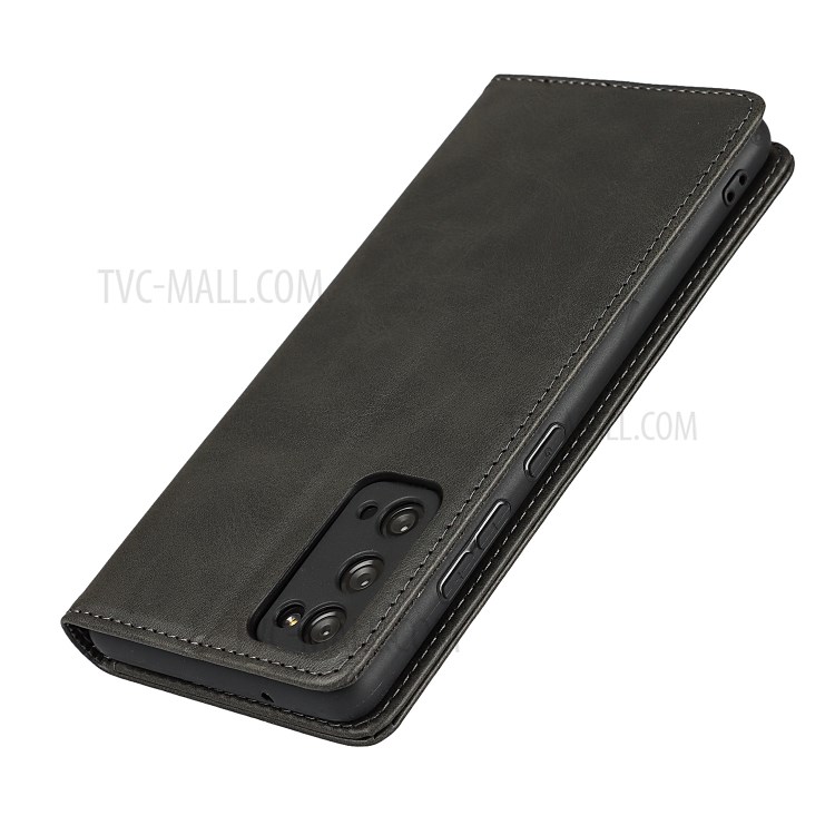 Strong Magnet Design Leather Wallet Stand Phone Cover Case for Samsung Galaxy S20 FE/S20 Fan Edition/S20 FE 5G/S20 Fan Edition 5G/S20 Lite - Black-6
