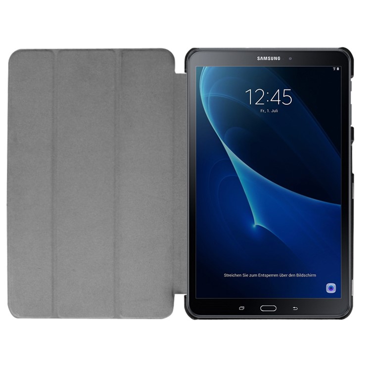 Patterned Smart Leather Flip Cover for Samsung Galaxy Tab A 10.1 (2016) T580 T585 - Vintage Flower-7