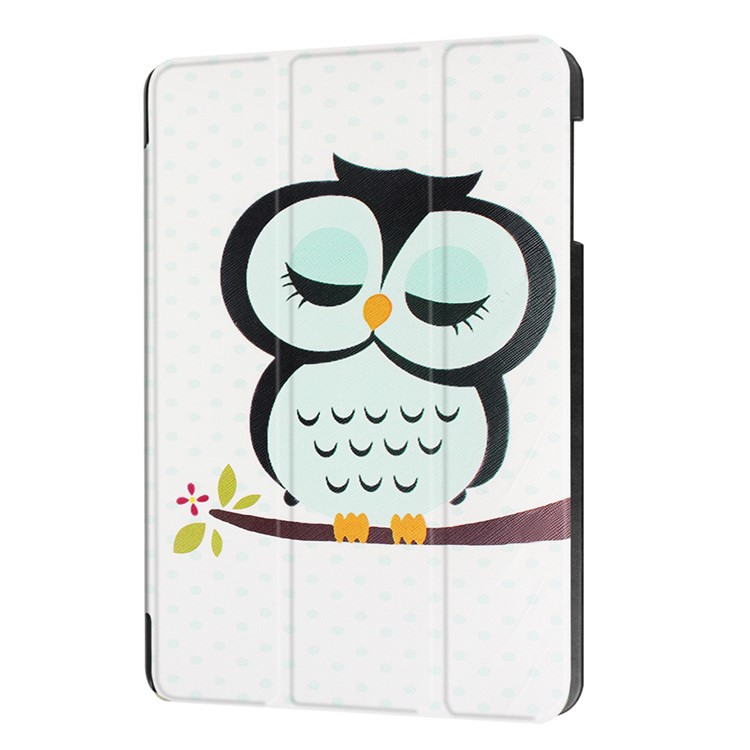 Patterned Smart Leather Cover for Samsung Galaxy Tab A 10.1 (2016) T580 T585 - Dozing Owl-6