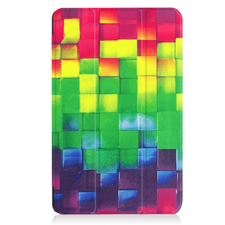 Patterned Leather Smart Case for Samsung Galaxy Tab A 10.1 (2016) T580 T585 - 3D Visual Effect Checks-2