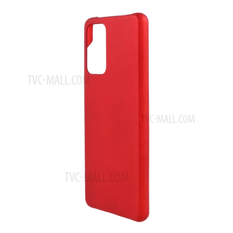 Full Protection Glossy Hard Plastic Cell Phone Protector Cover for Samsung Galaxy A72 5G - Red-2