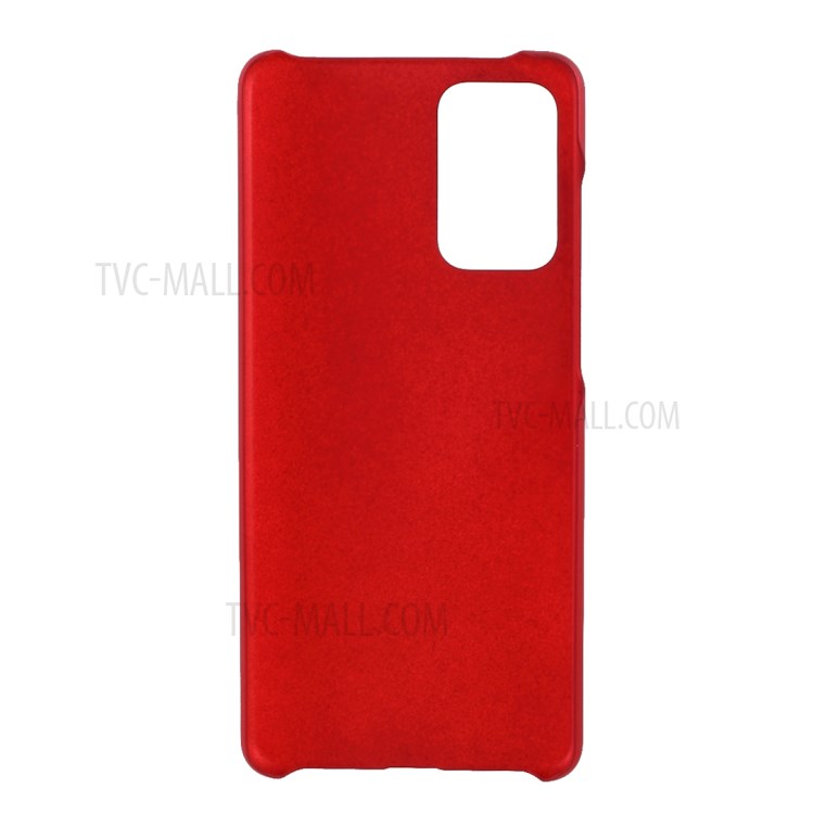 Full Protection Glossy Hard Plastic Cell Phone Protector Cover for Samsung Galaxy A72 5G - Red-3
