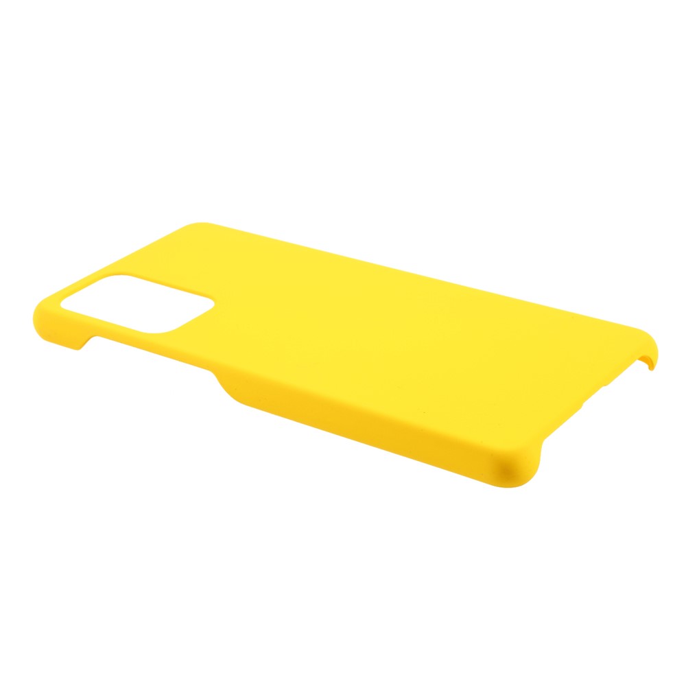 Full Protection Glossy Hard Plastic Cell Phone Protector Cover for Samsung Galaxy A72 5G - Yellow-4