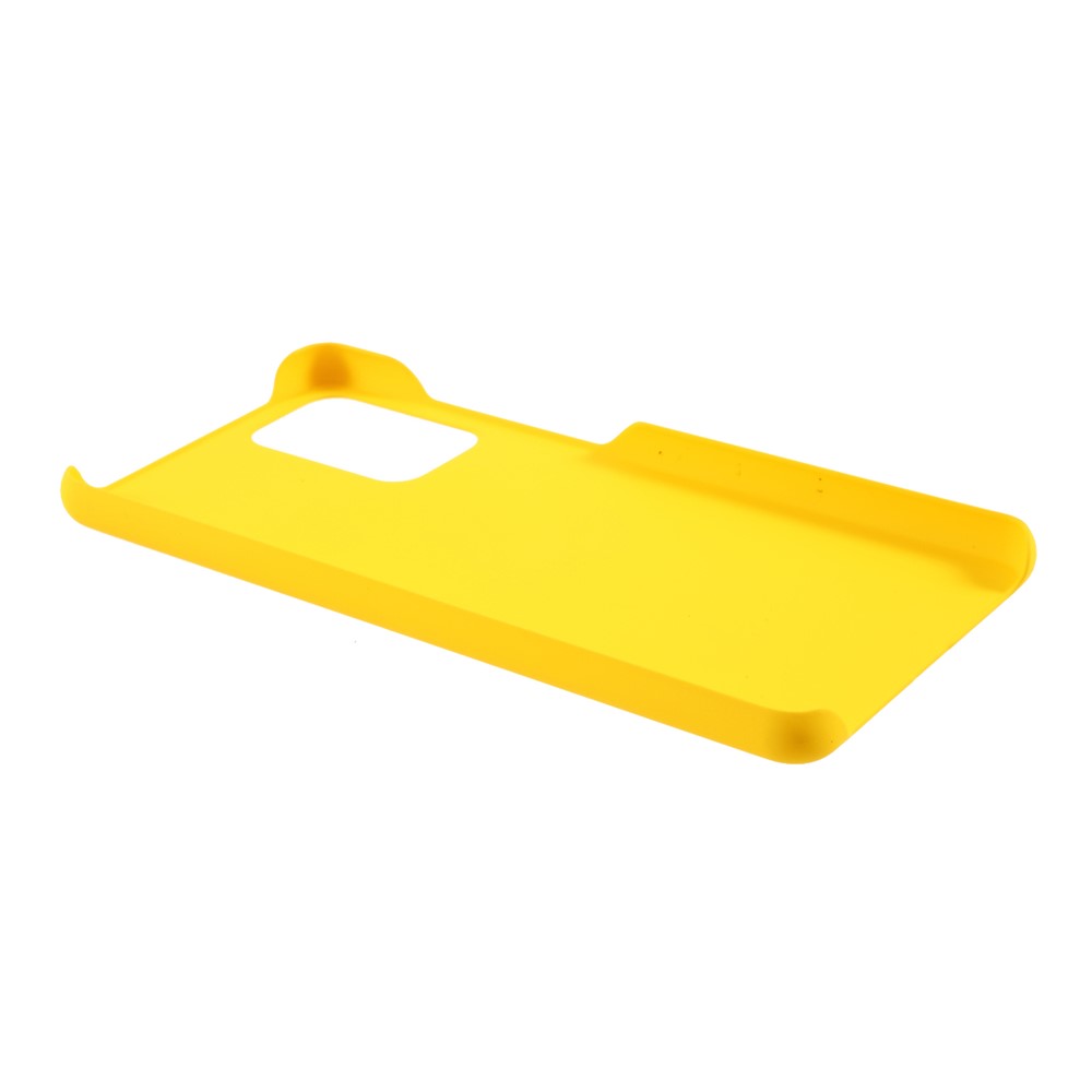 Full Protection Glossy Hard Plastic Cell Phone Protector Cover for Samsung Galaxy A72 5G - Yellow-6