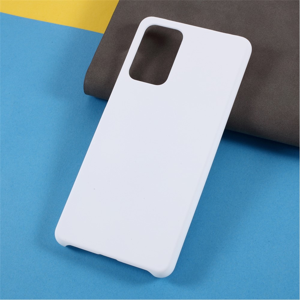 Proteção Completa Protetor De Telefone Celular De Plástico Duro Brilhante Para Samsung Galaxy A72 4G / 5G - Branco