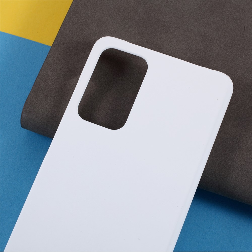 Full Protection Glossy Hard Plastic Cell Phone Protector Cover for Samsung Galaxy A72 5G - White-3