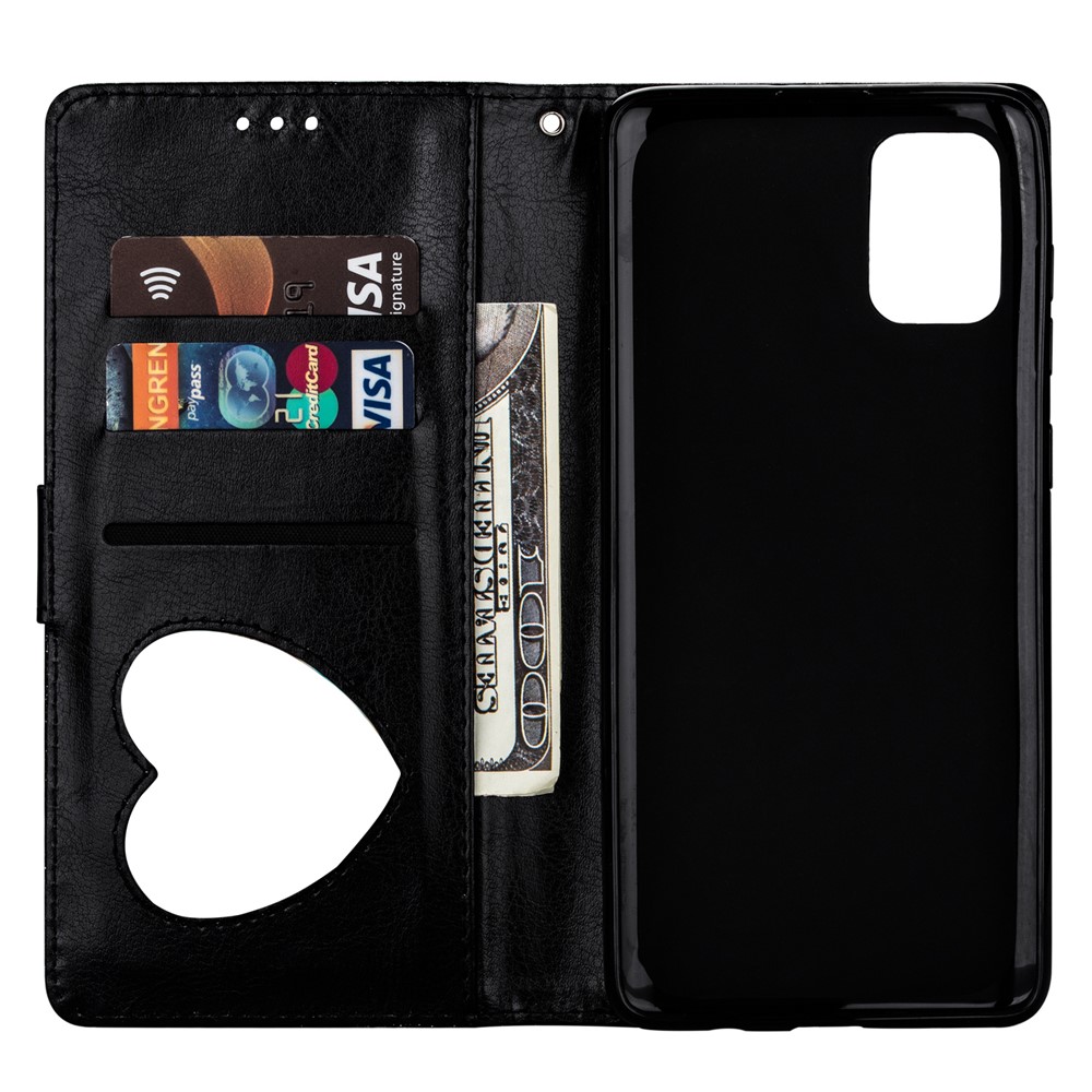 Flash Powder Zipper Pocket Wallet Flip Leather Phone Case with Strap for Samsung Galaxy M31s - Black-6