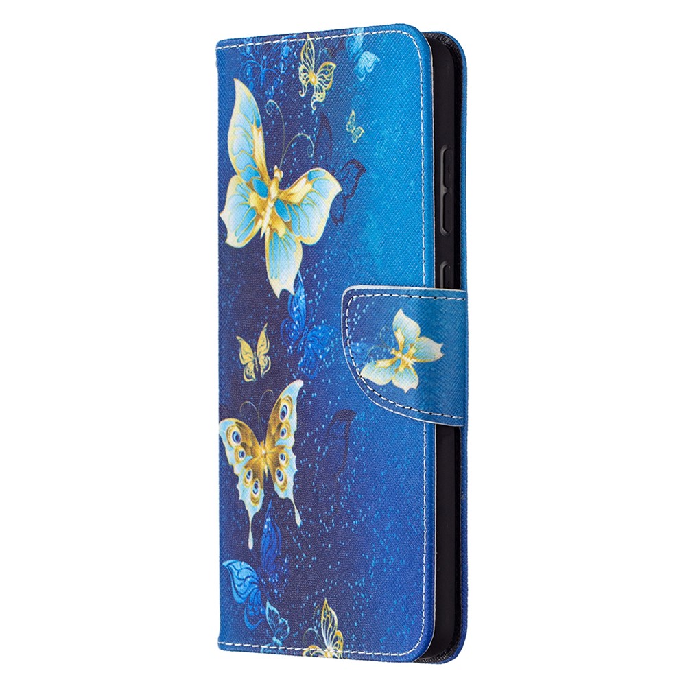 Wallet Pattern Printing Stand Flip Leather Phone Protective Shell for Samsung Galaxy A72 5G - Golden Butterfly-2