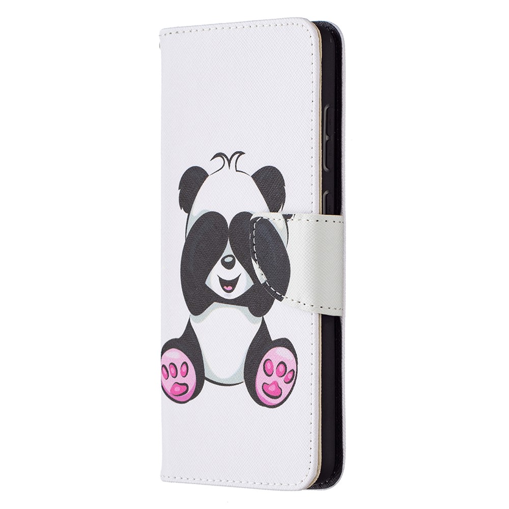 Wallet Pattern Printing Stand Flip Leather Phone Protective Shell for Samsung Galaxy A72 5G - Panda-2