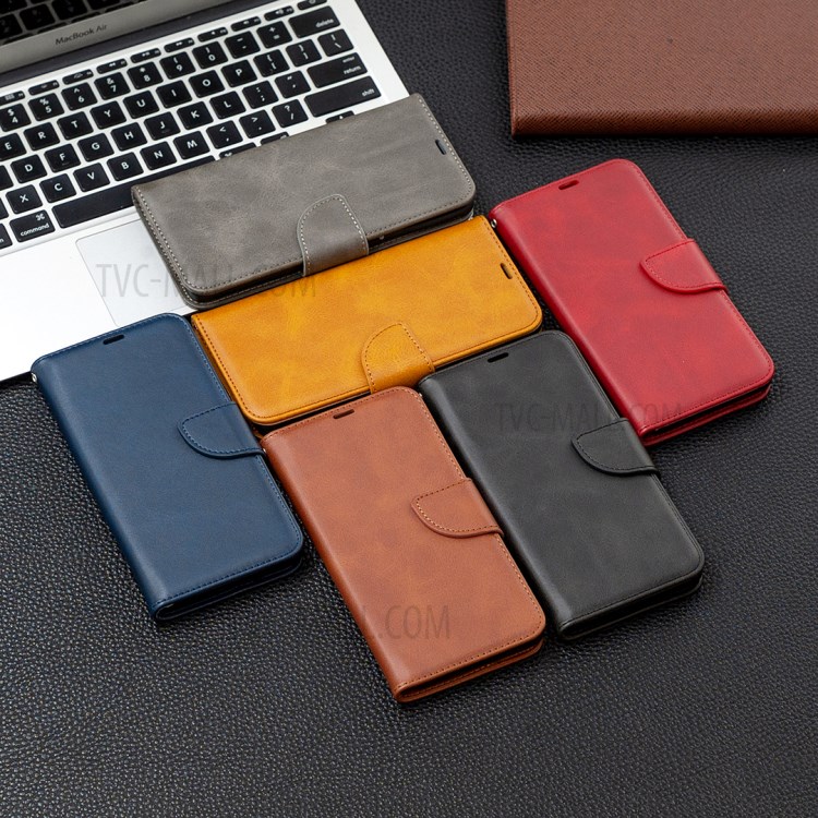 PU Leather Wallet Stylish Smartphone Case for Samsung Galaxy A72 5G - Yellow-10