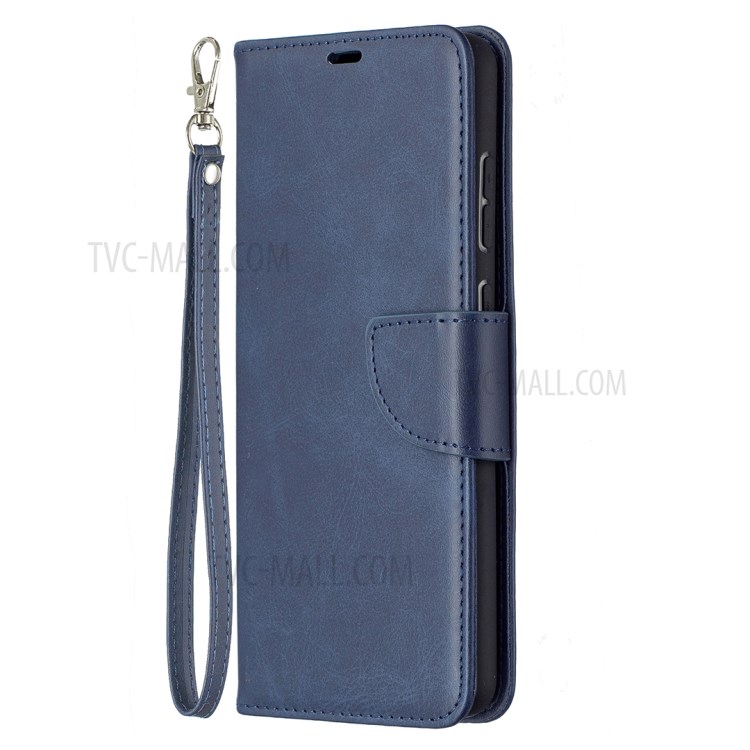 PU Leather Wallet Stylish Smartphone Case for Samsung Galaxy A72 5G / A72 4G - Blue-2