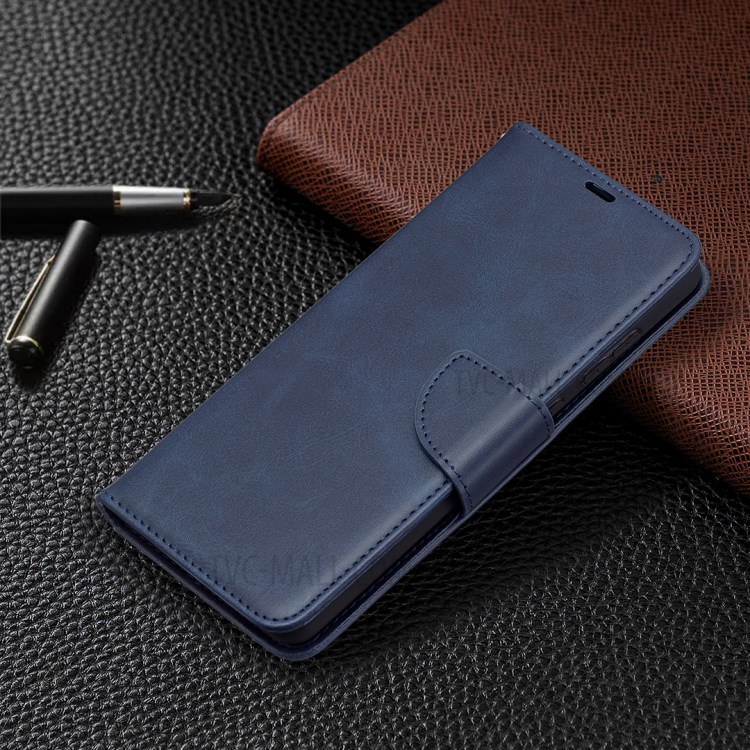 PU Leather Wallet Stylish Smartphone Case for Samsung Galaxy A72 5G / A72 4G - Blue-7