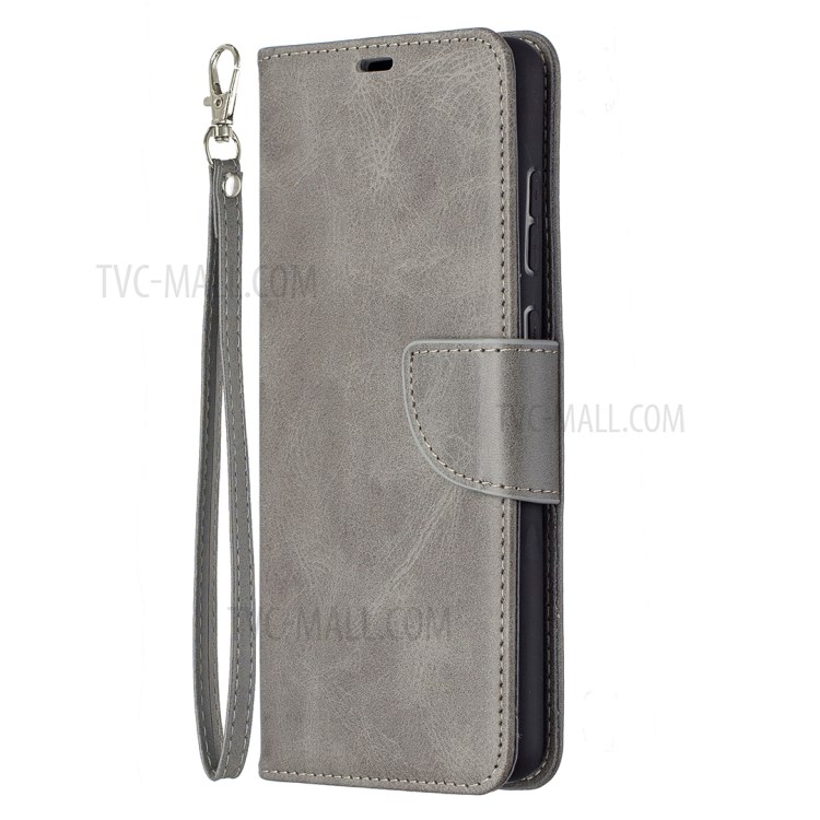 PU Leather Wallet Stylish Smartphone Case for Samsung Galaxy A72 5G - Grey-2