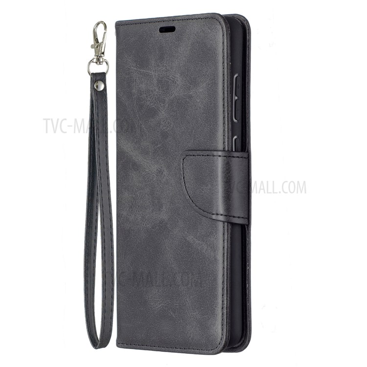 PU Leather Wallet Stylish Smartphone Case for Samsung Galaxy A72 5G - Black-2