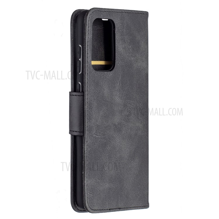 PU Leather Wallet Stylish Smartphone Case for Samsung Galaxy A72 5G - Black-3