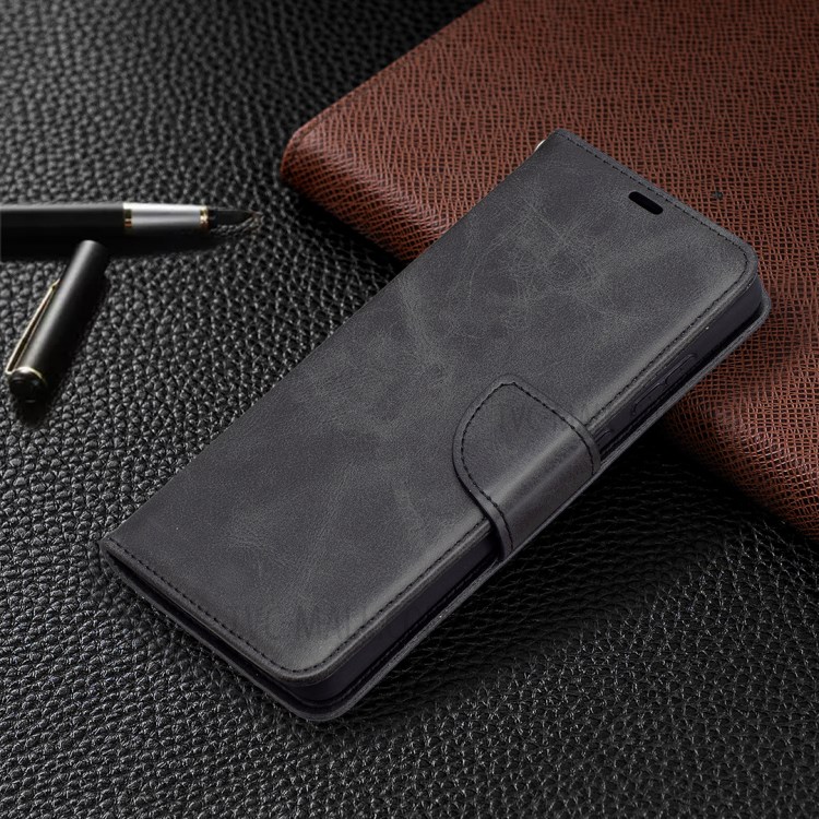 PU Leather Wallet Stylish Smartphone Case for Samsung Galaxy A72 5G - Black-7
